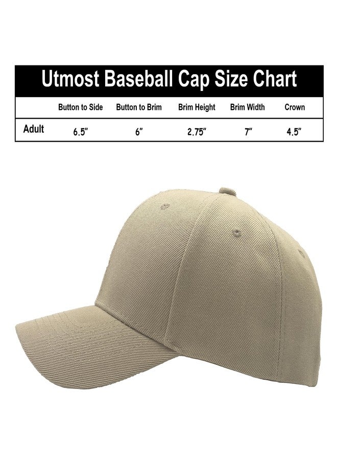 Utmost Structured Baseball Cap with Adjustable Closure - Performance Hat for Outdoor Activities and Custom Embroidery (1pc Khaki) - Image 4